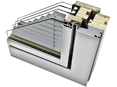 Fereastră LEMN-ALUMINIU HV450 Home Soft