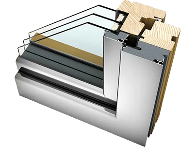 Fereastră LEMN-ALUMINIU HF310 Home Soft