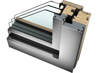 Fereastră LEMN-ALUMINIU HF410 Home Pure