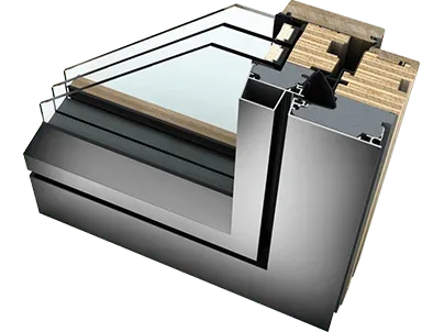 Fereastră LEMN-ALUMINIU HF410 Studio