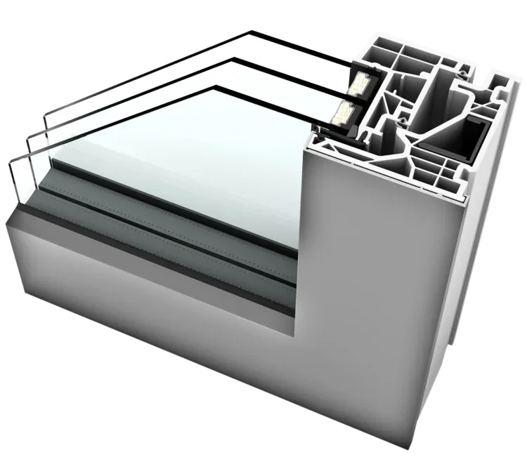 Fereastră PVC-Aluminiu KV350 Ambiente