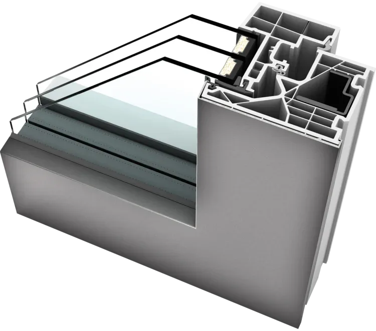 Fereastră PVC-Aluminiu KF510 Home Pure