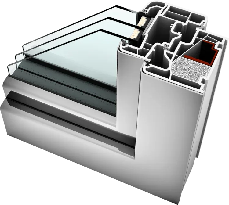 Fereastră PVC-ALUMINIU KF410 Home Soft