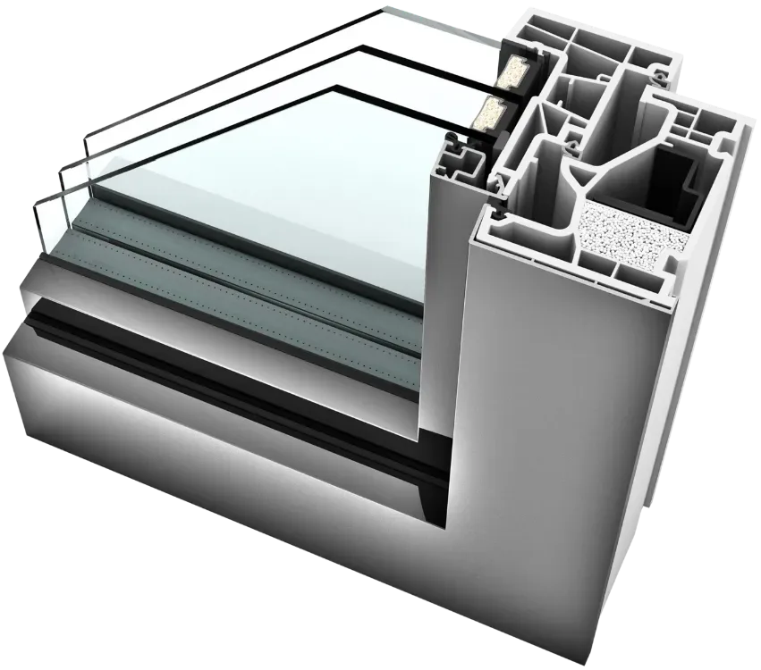 Fereastră PVC-Aluminiu KF510 Home Pure