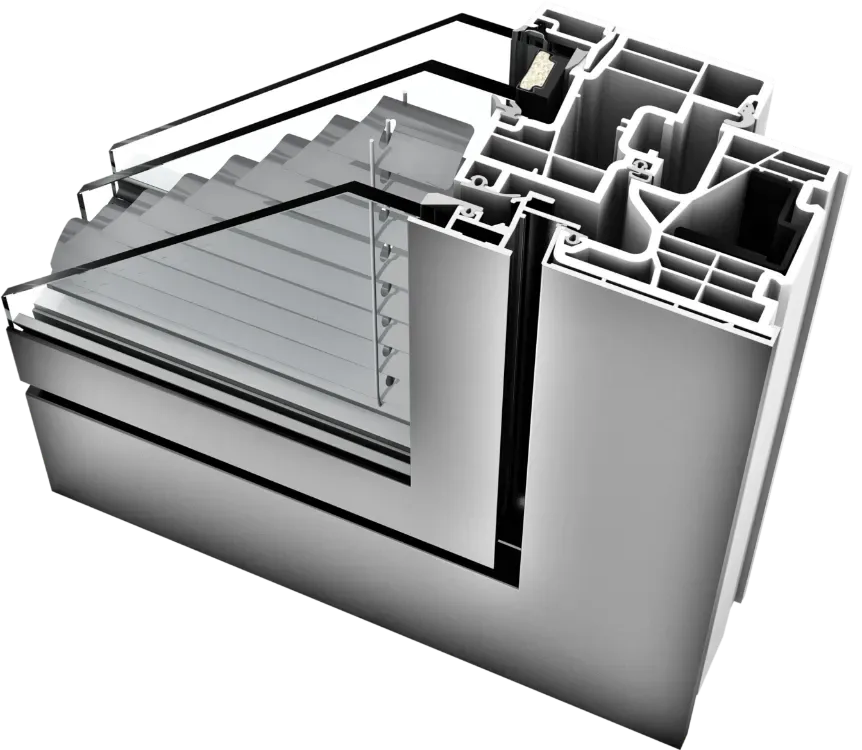 Fereastră PVC-Aluminiu KV350 Ambiente