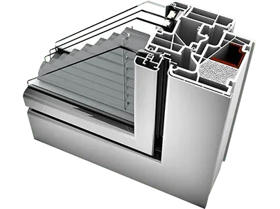 Fereastră PVC-ALUMINIU KV440 Home Soft