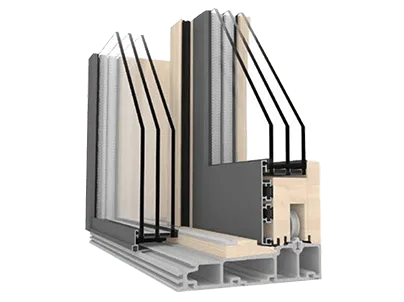 Internorm HS 330 Holz-Aluminium Hebe-Schiebe-Tür
