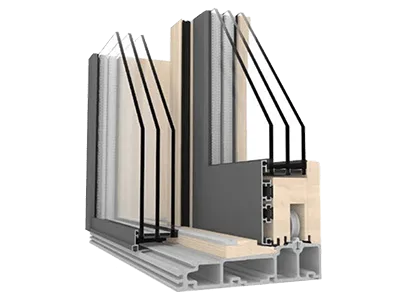 HS 330 LEMN/ALUMINIU