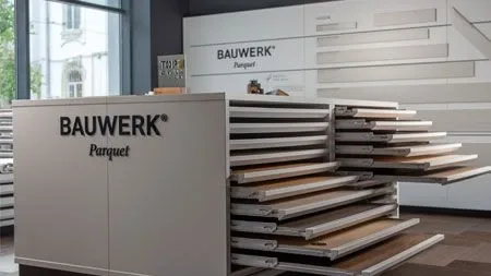 Parquet Kulttur showroom — variété d'essences