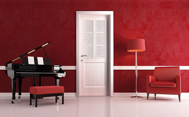 Weiße Innentüren — mehrschichtige Lackoberfläche, langlebig