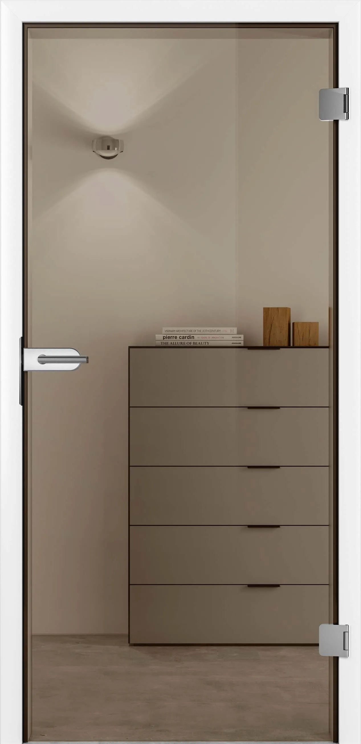 Ușă din sticlă Ganzglas Clear bronze