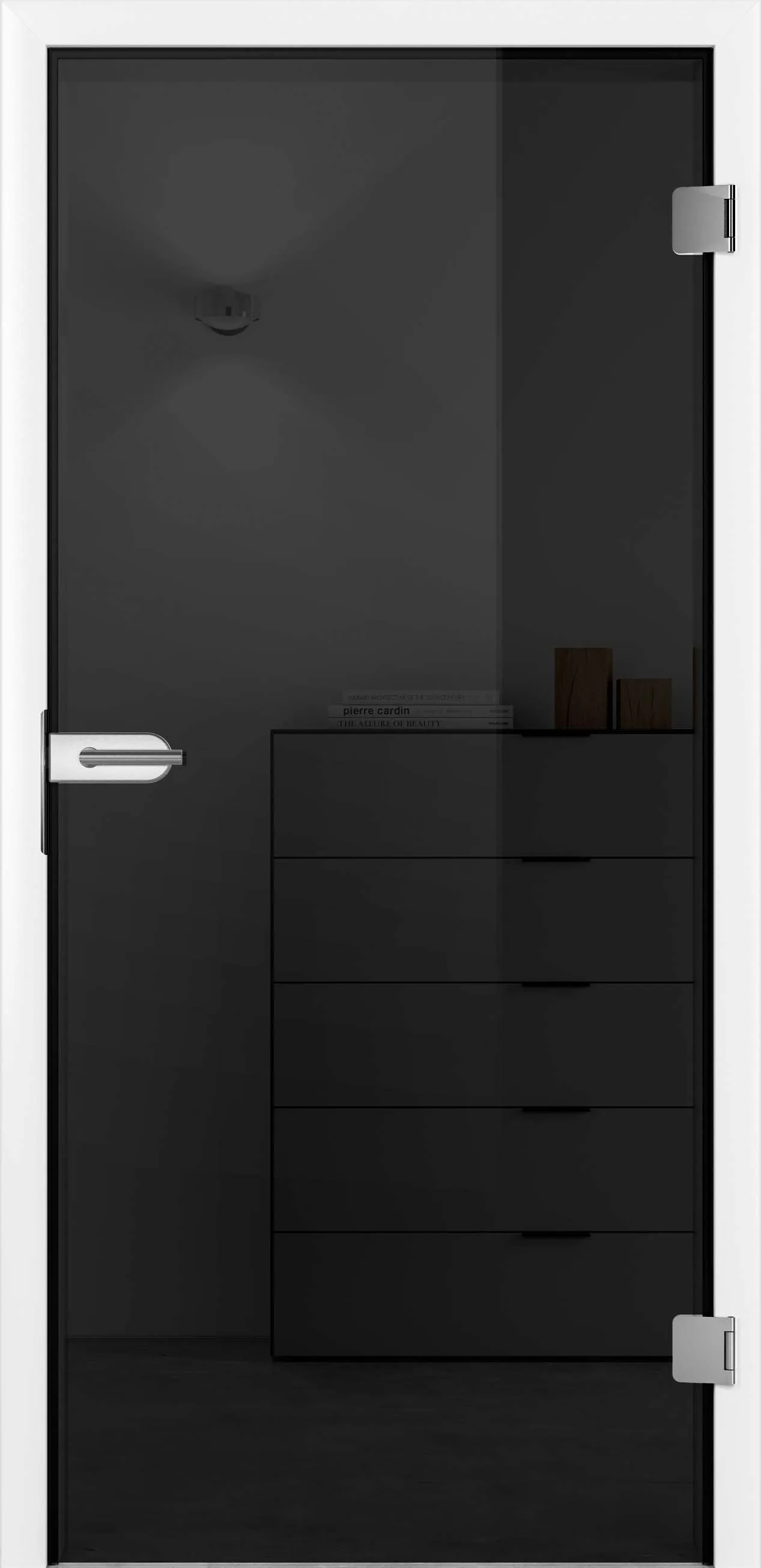 Ușă din sticlă Ganzglas Clear dark grey