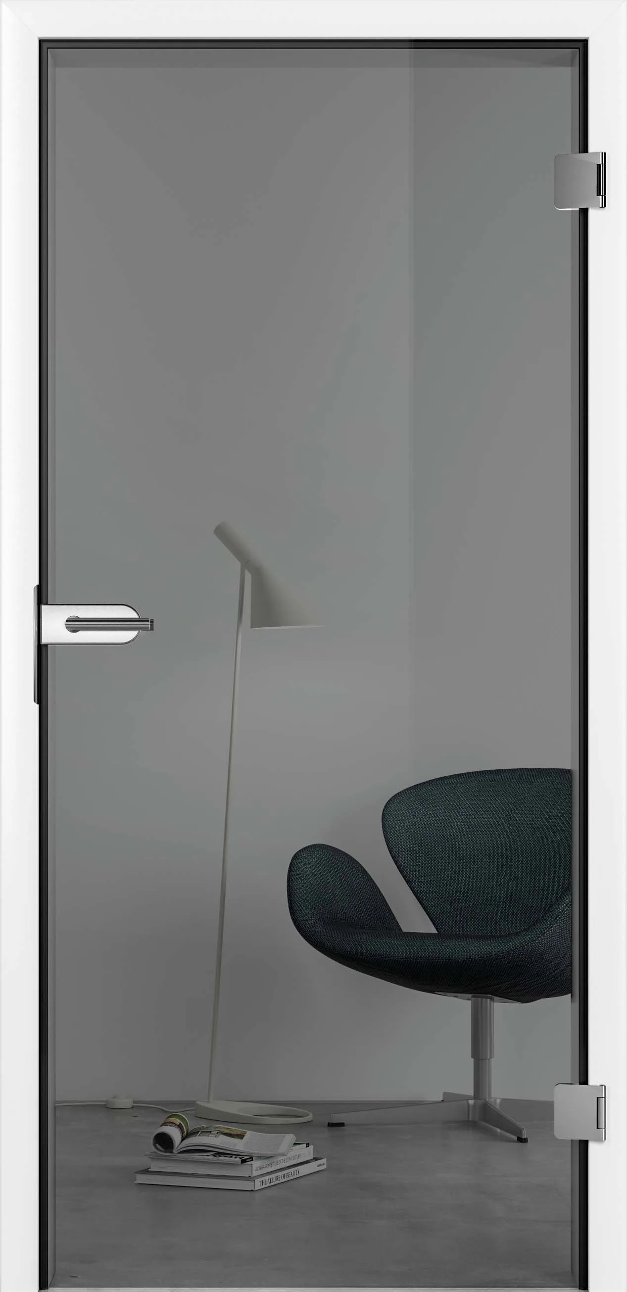 Ușă din sticlă Ganzglas Clear grey