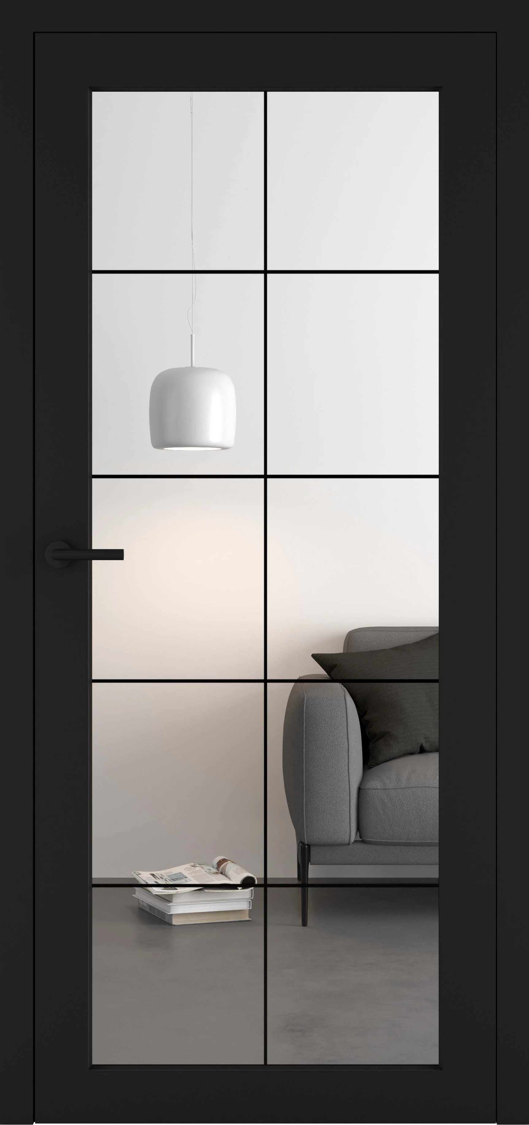 Ușă albă de interior Quadro Loft design 2 5