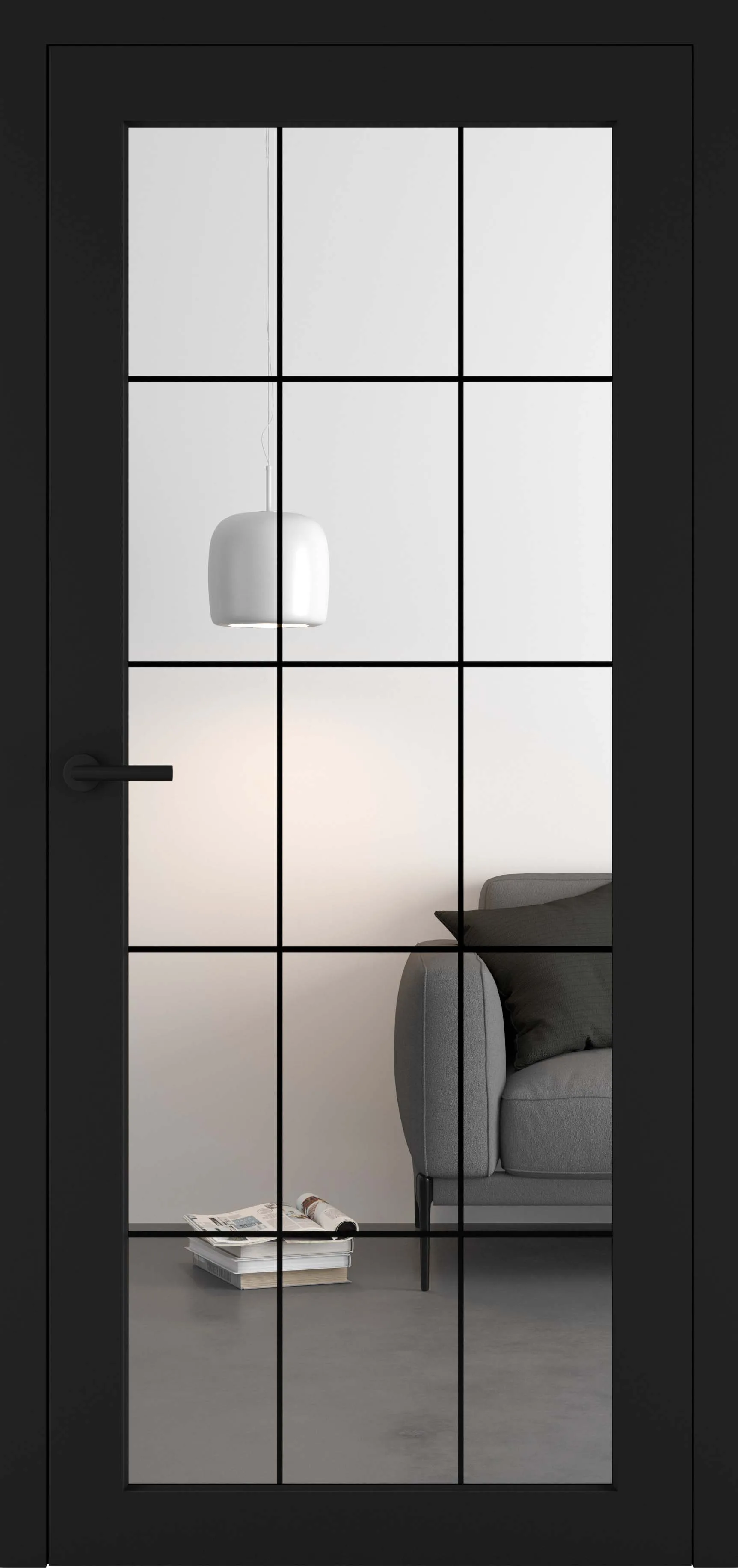 Ușă albă de interior Quadro Loft design 3 5