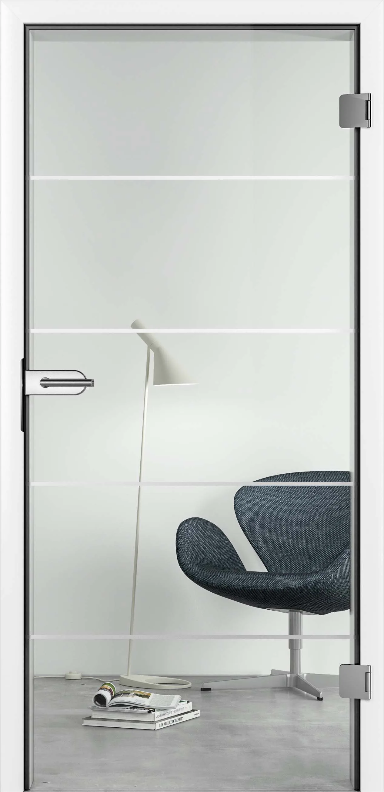 Ușă din sticlă Signum Satin 15 10 mat