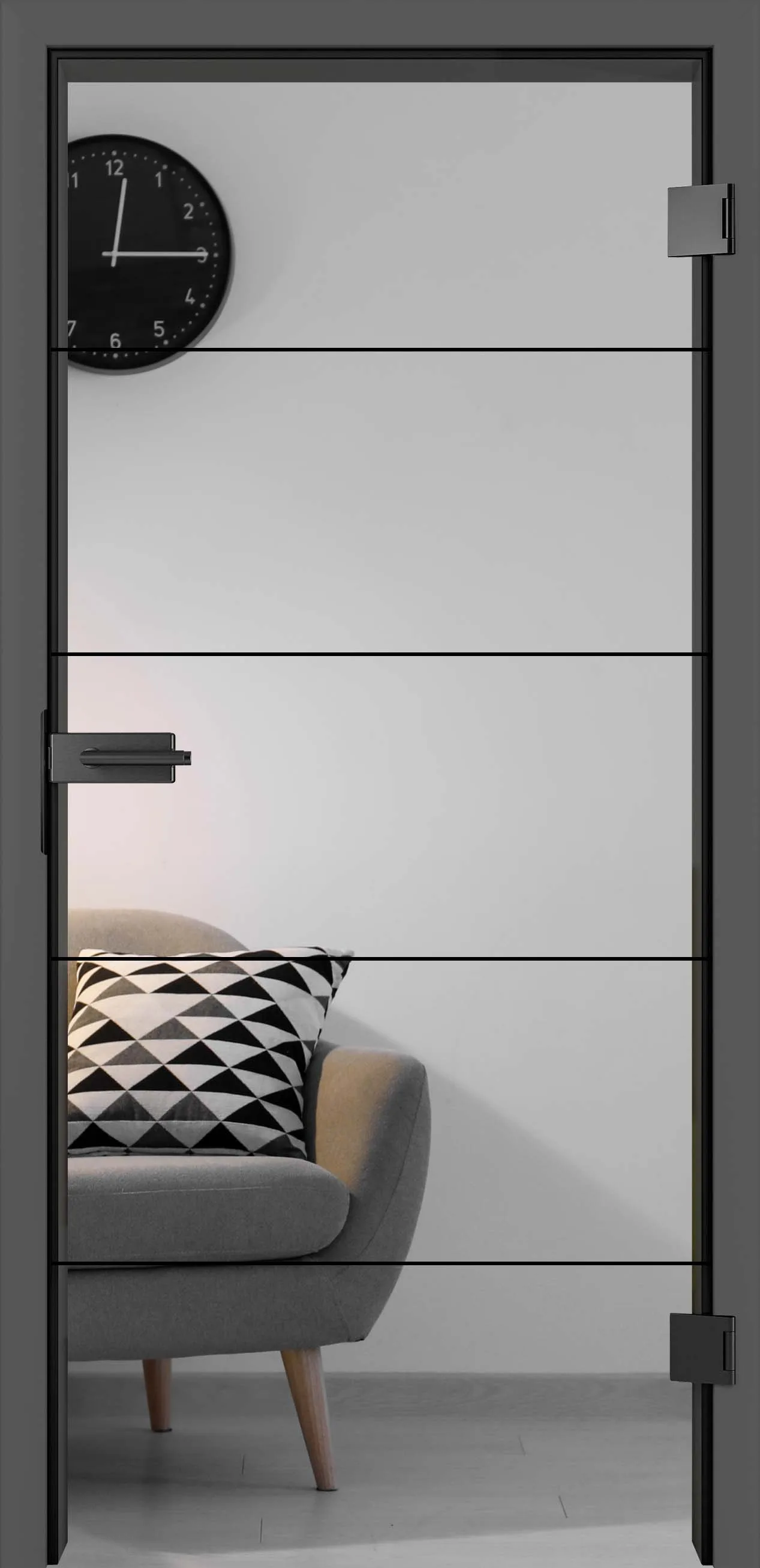 Ușă din sticlă Signum Satin 15 5 strukturlack