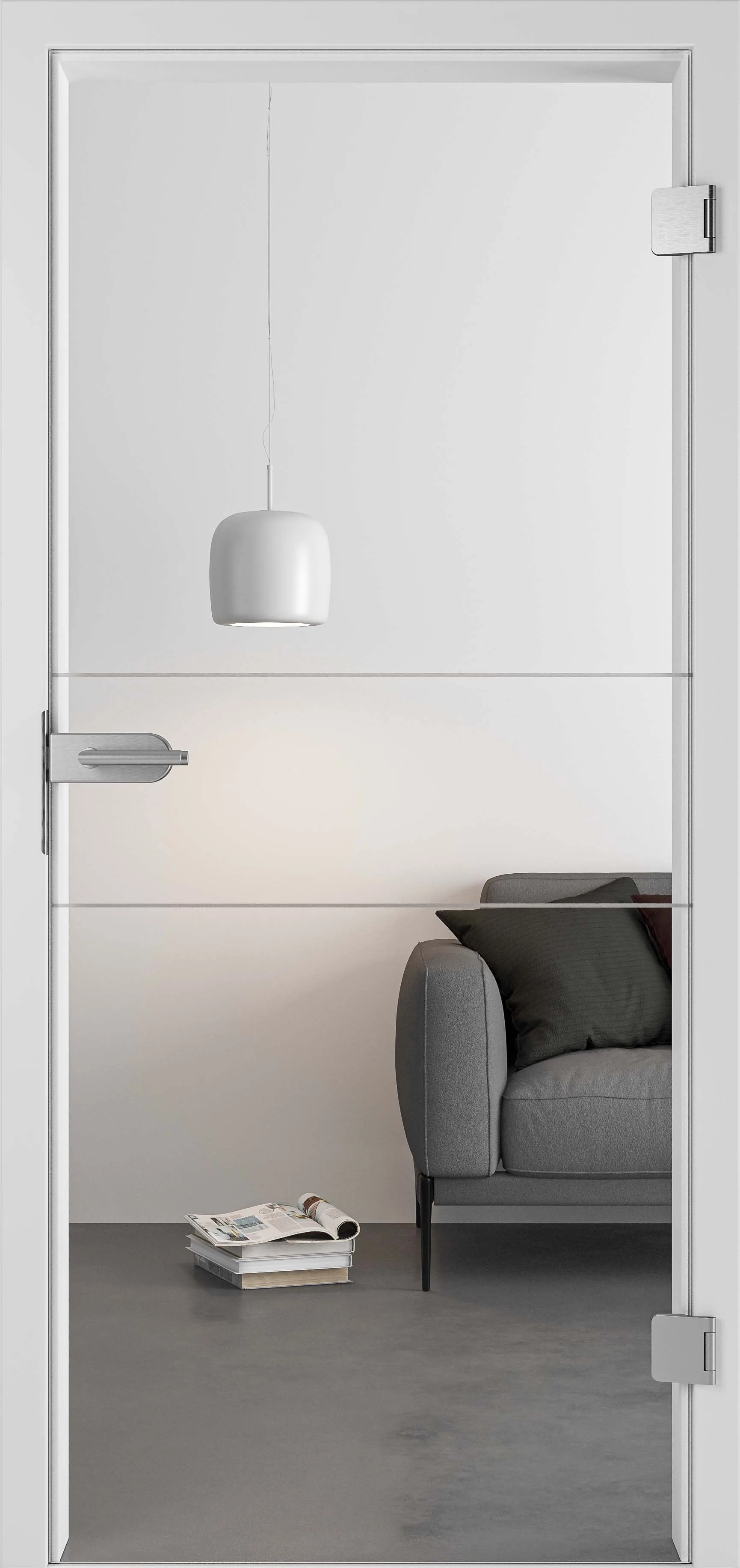 Ușă din sticlă Signum Satin 29 mat neu