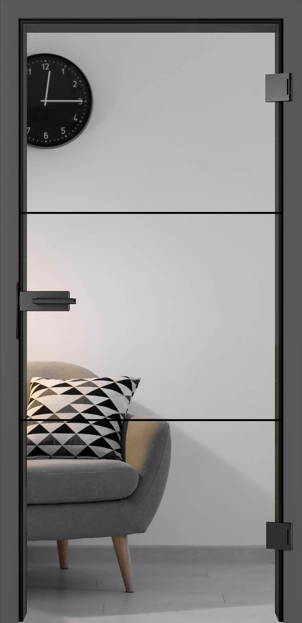 Ușă din sticlă Signum Satin 31 strukturlack