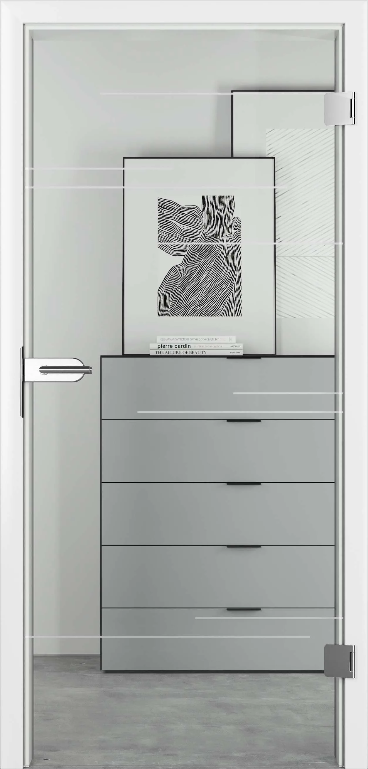 Ușă din sticlă Signum Satin 50 mat