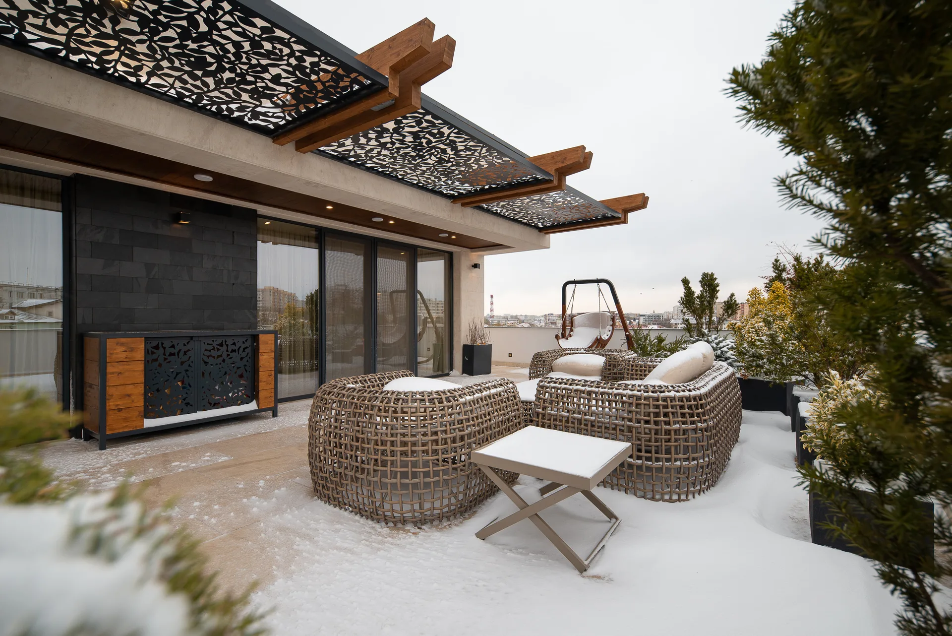 Interior penthouse — zona de zi