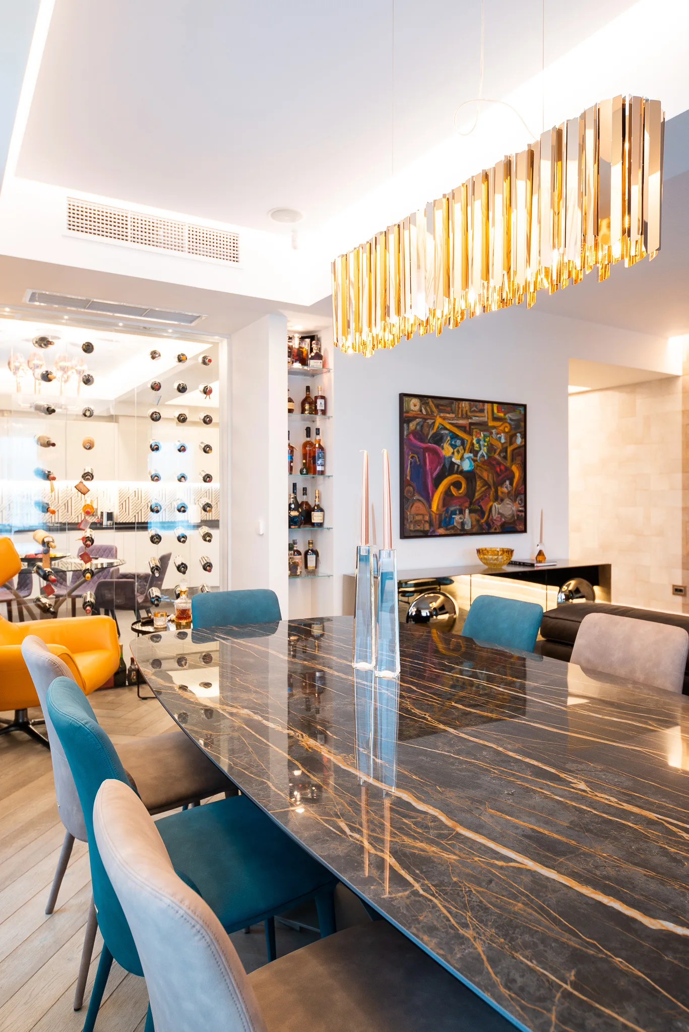 Interior penthouse — zona de zi