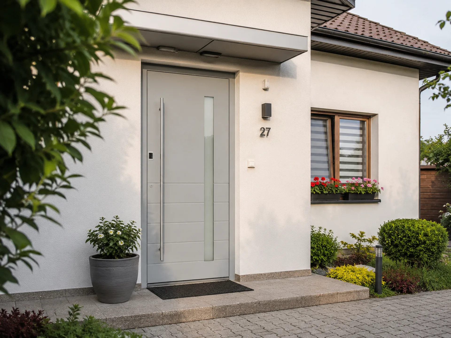 Ușă exterior aluminiu L100 — Aluminiu