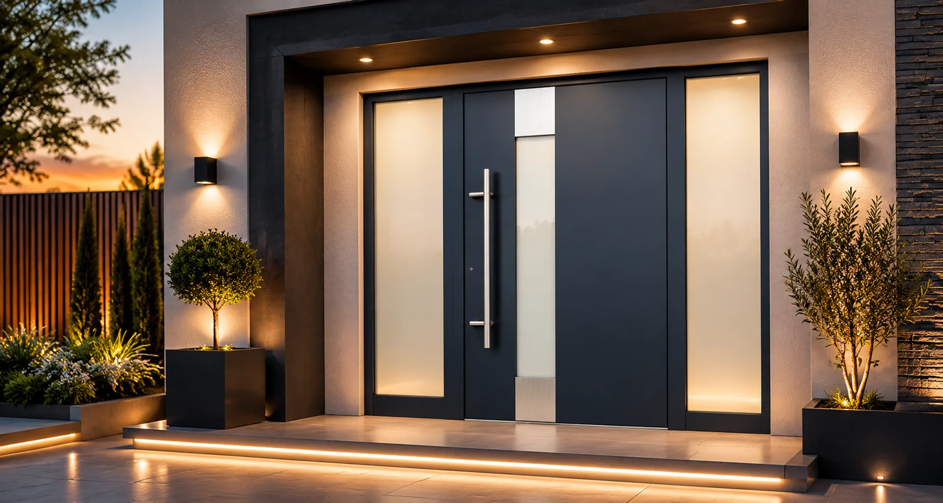 Ușă exterior aluminiu Thiral L121 — ambient