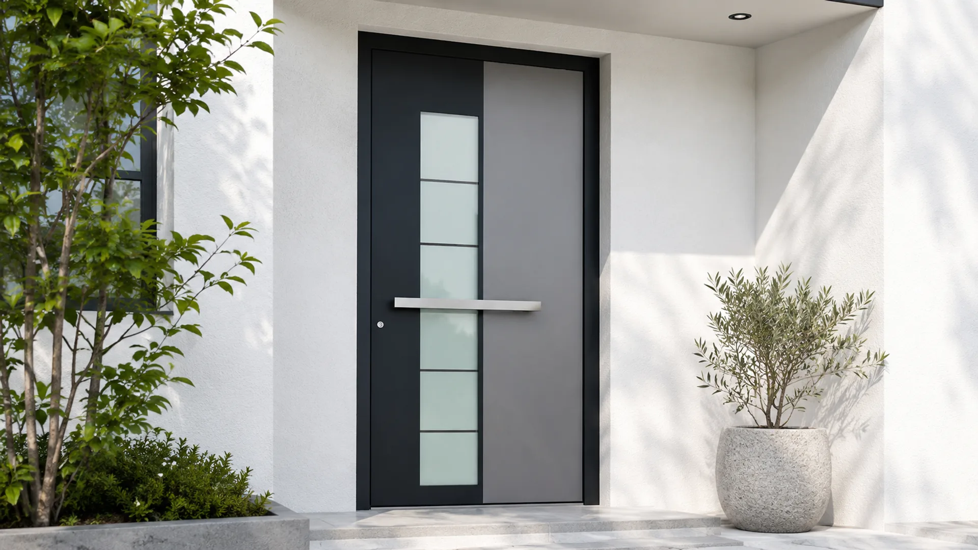 Ușă exterior aluminiu Thiral L124-1 — ambient