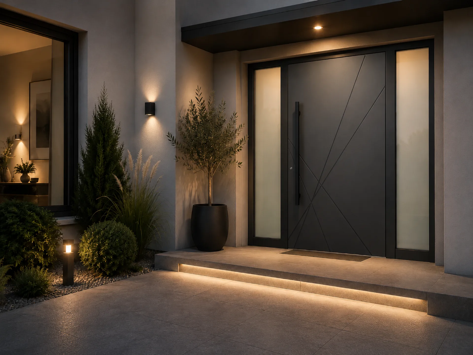 Ușă exterior aluminiu Thiral L290 — ambient