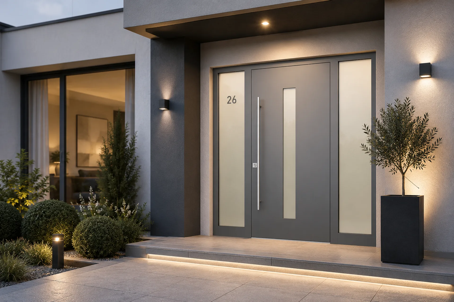 Ușă exterior aluminiu Thiral L351 — ambient