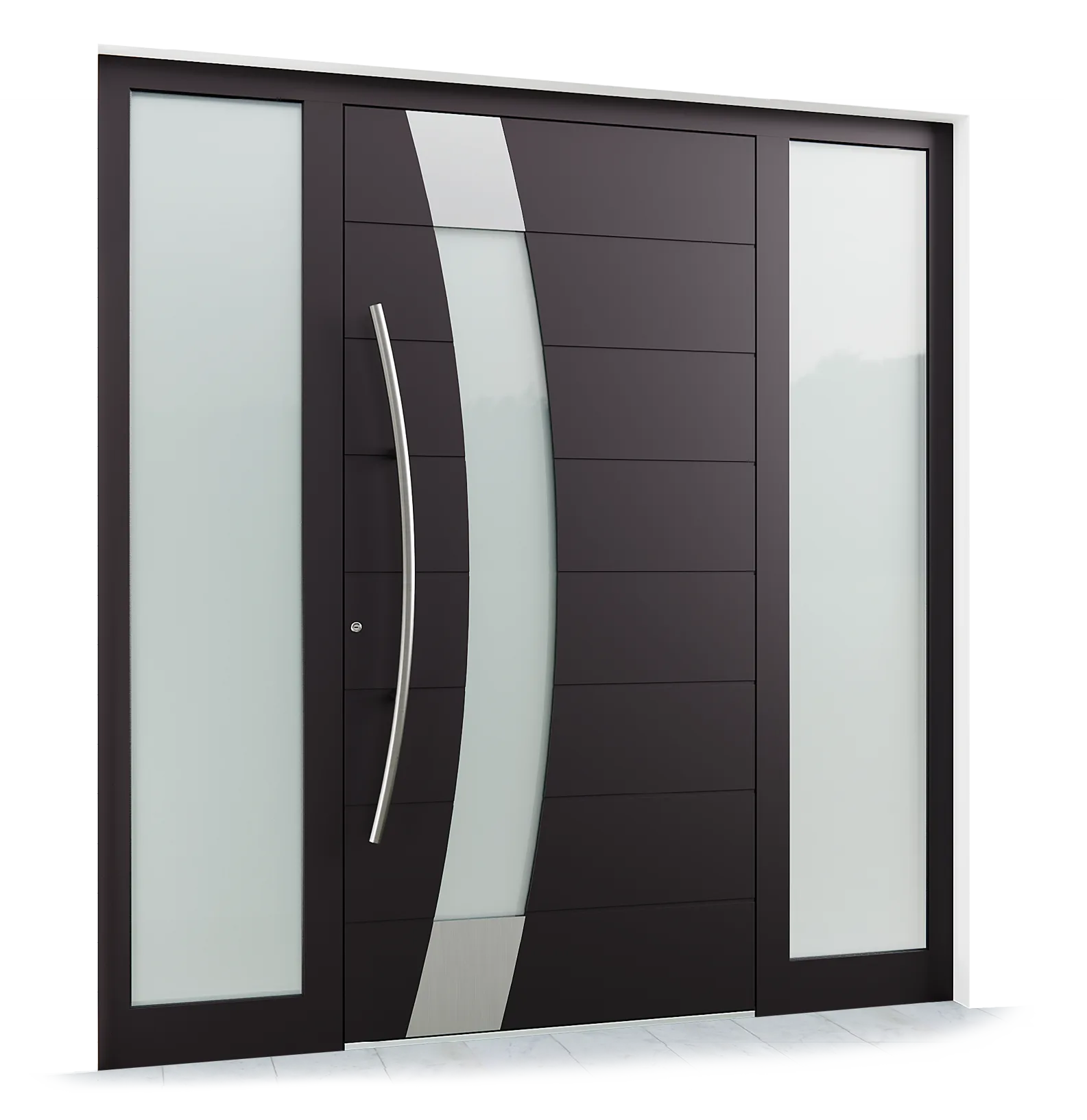 Ușă exterior aluminiu L420-1 — Aluminiu 3
