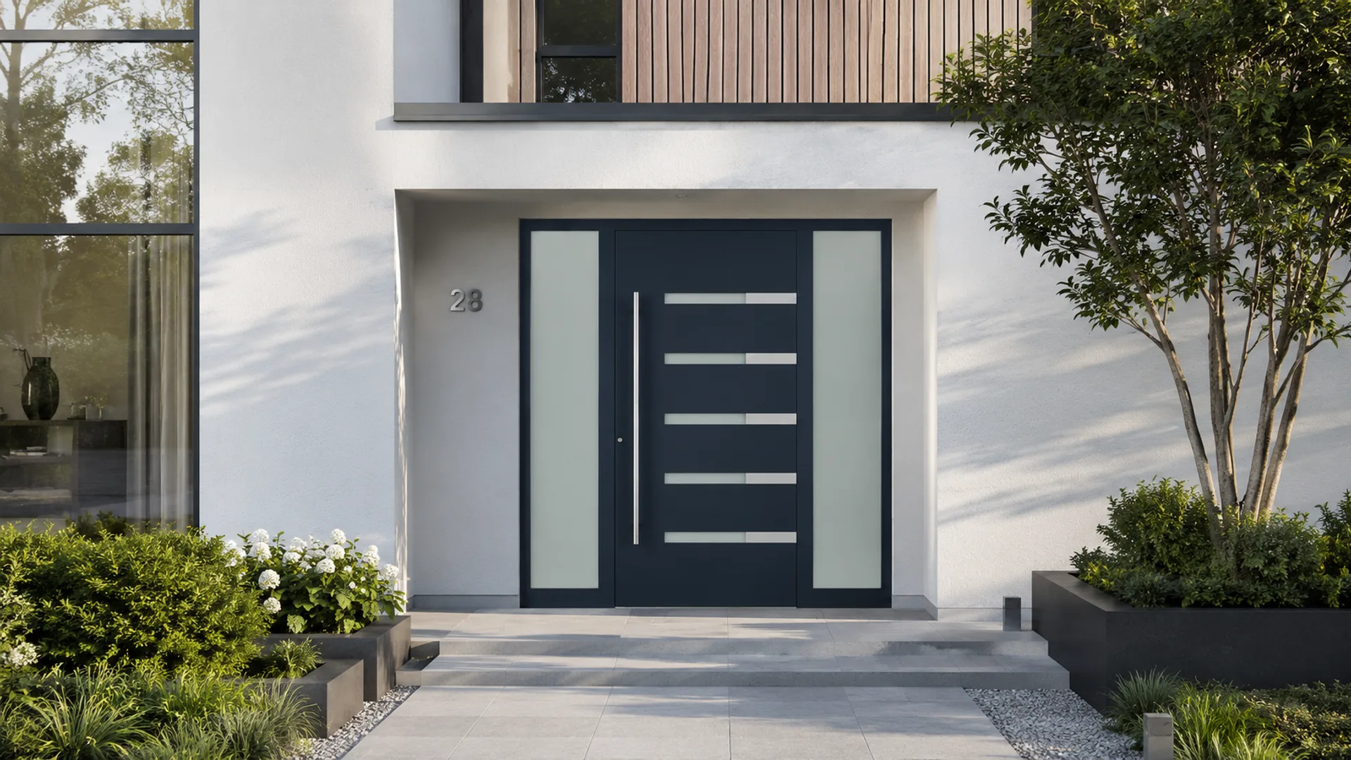 Ușă exterior aluminiu Thiral L524 — ambient