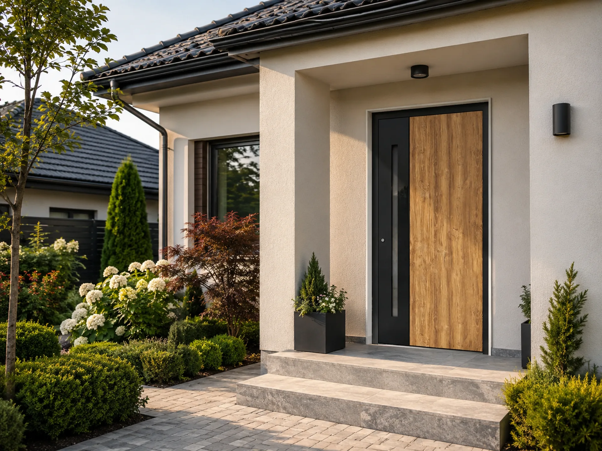 Ușă exterior aluminiu Thiral L742 — product render