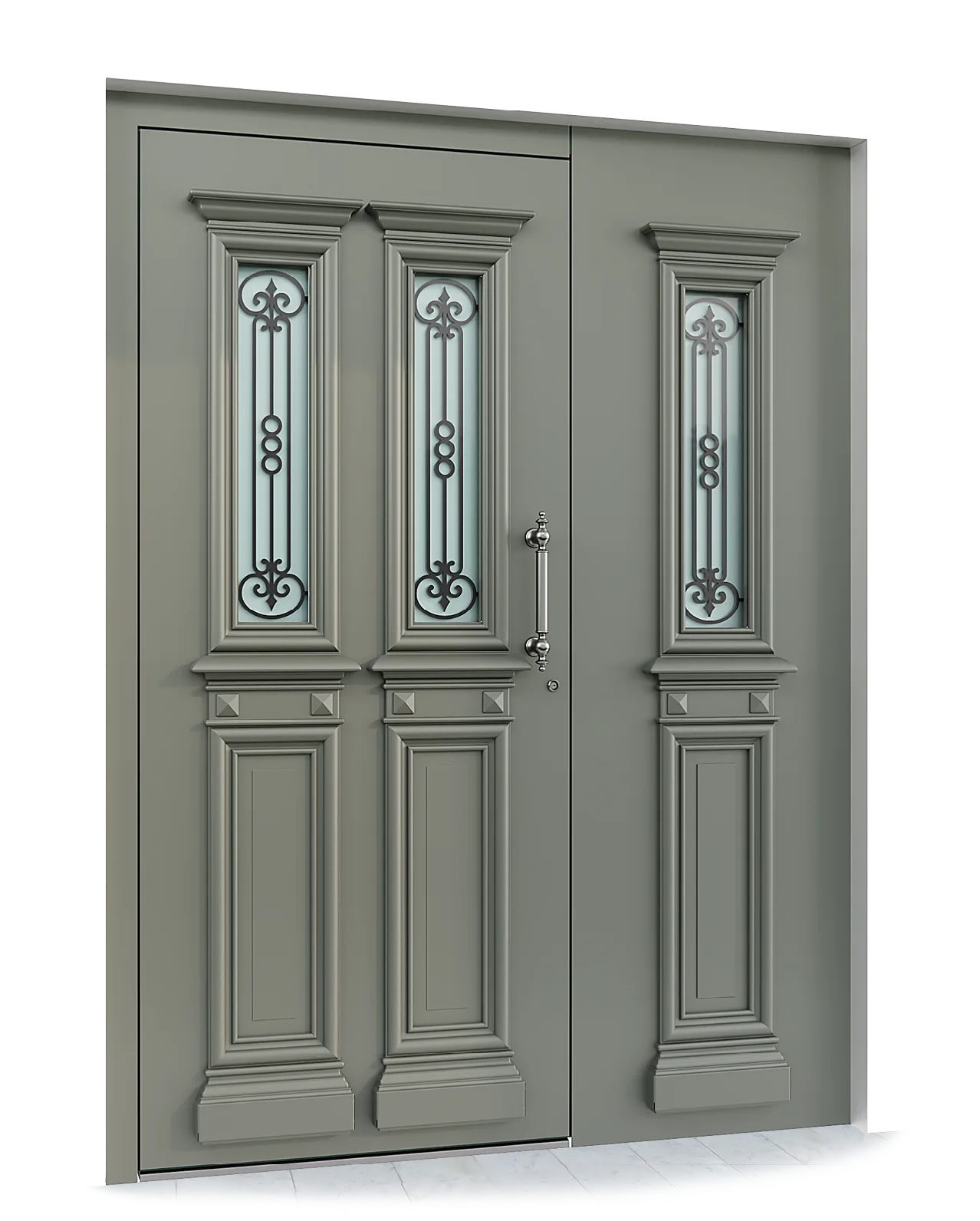 Ușă exterior aluminiu L992 — Aluminiu 3