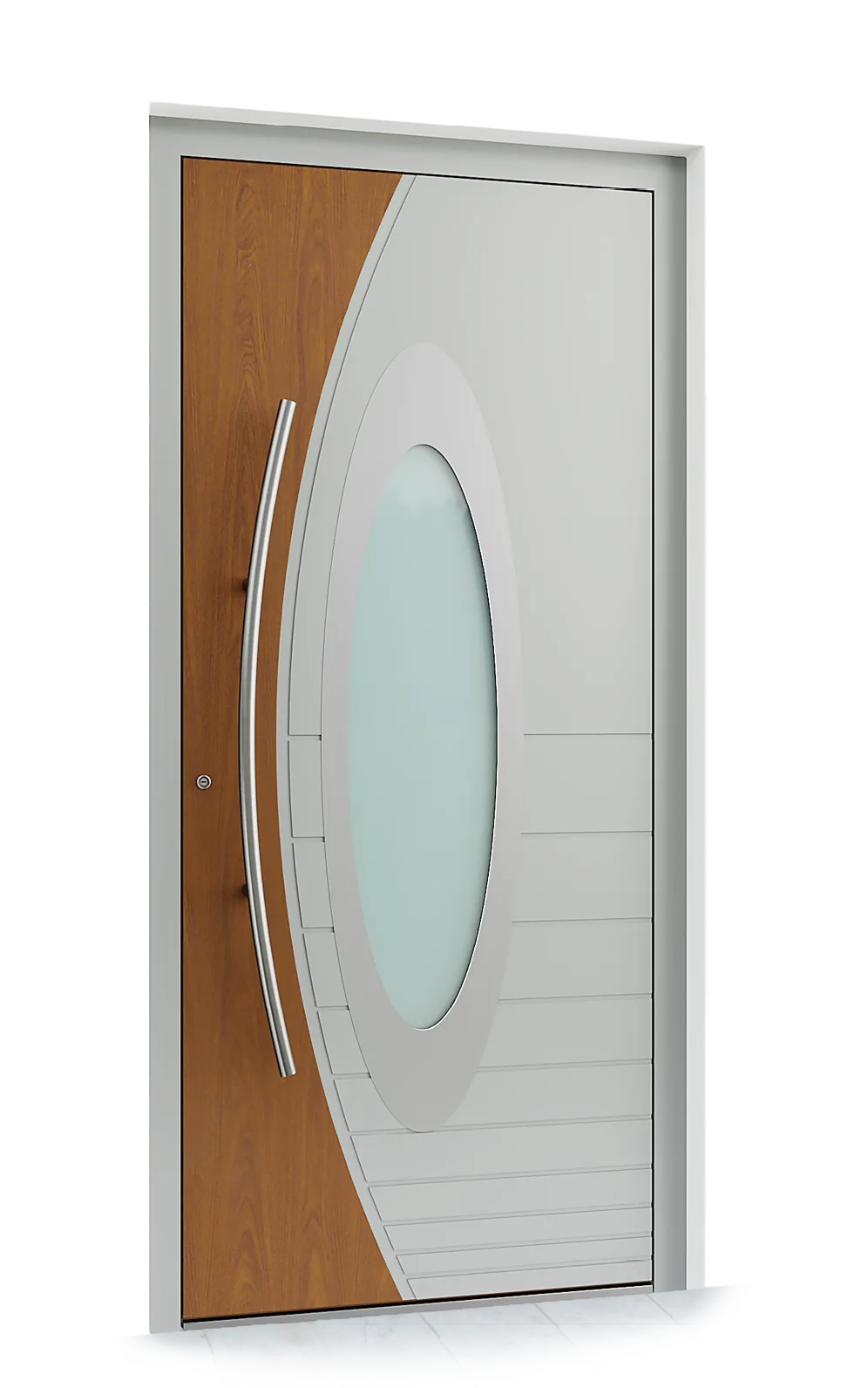 Ușă exterior aluminiu L335-1 — Aluminiu