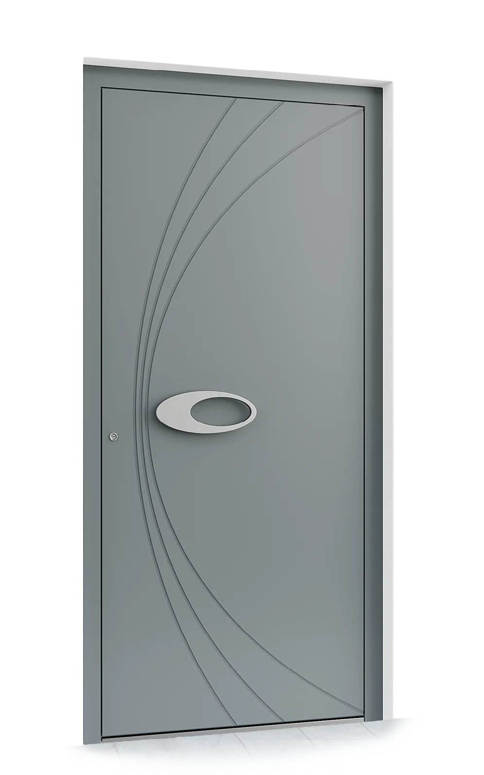 Ușă exterior aluminiu L336 — Aluminiu