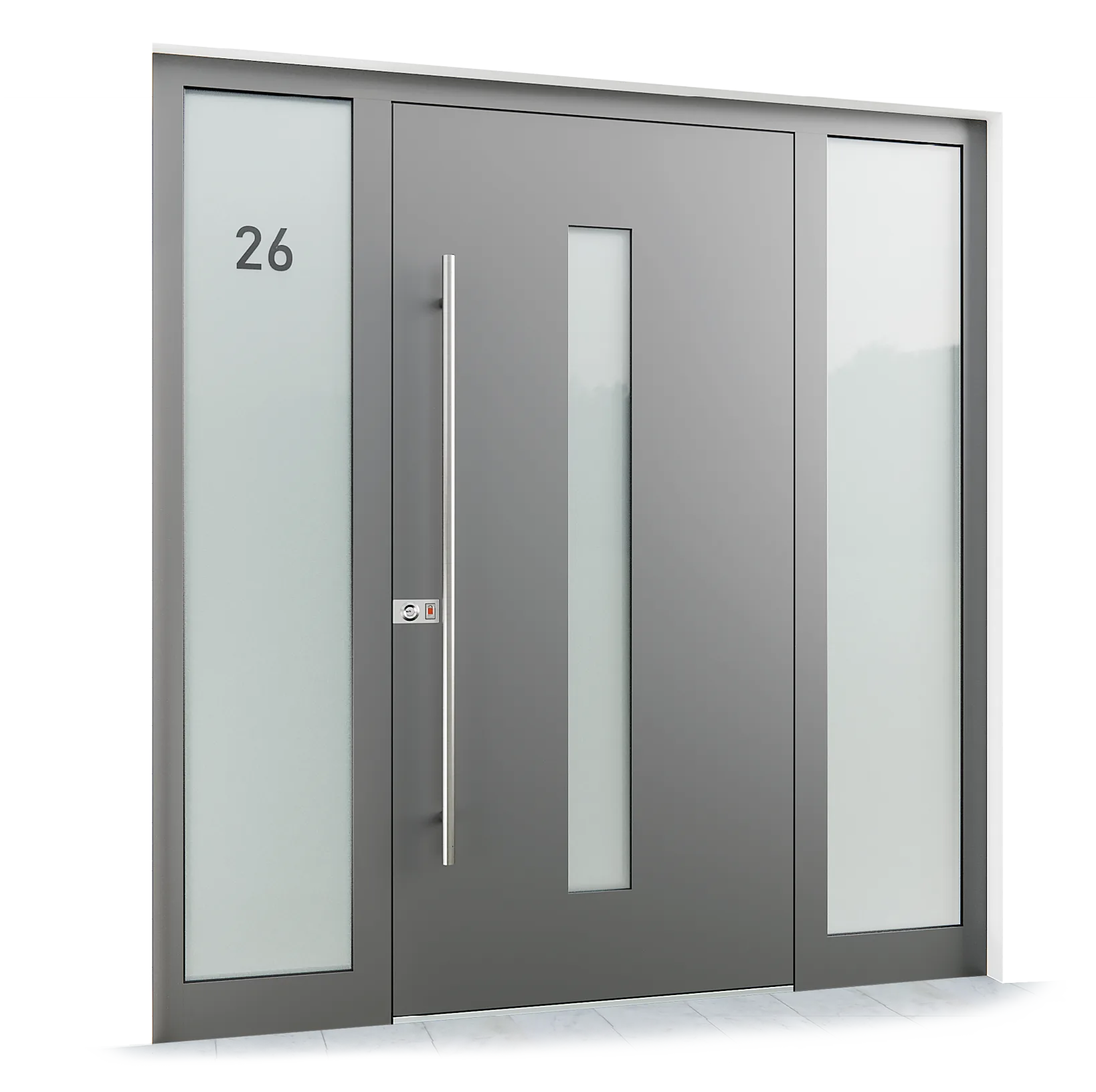 Ușă exterior aluminiu L351 — Aluminiu