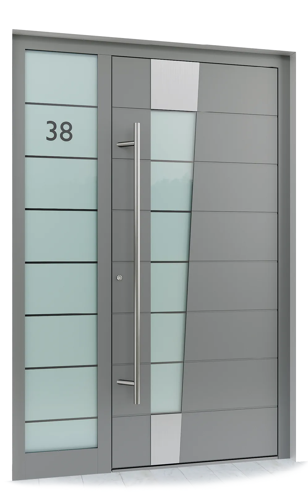 Ușă exterior aluminiu L435 — Aluminiu
