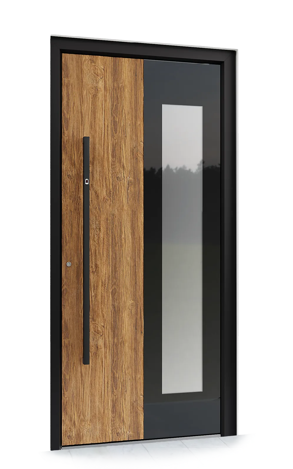 Ușă exterior aluminiu L741 — Aluminiu