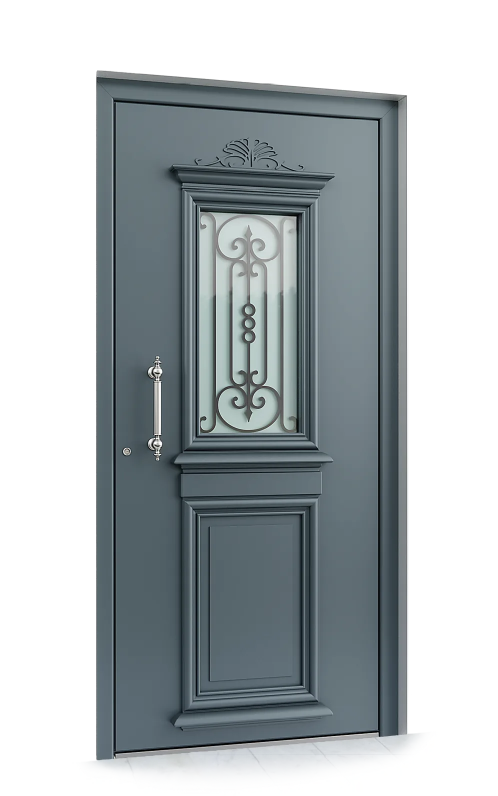 Ușă exterior aluminiu L963 — Aluminiu