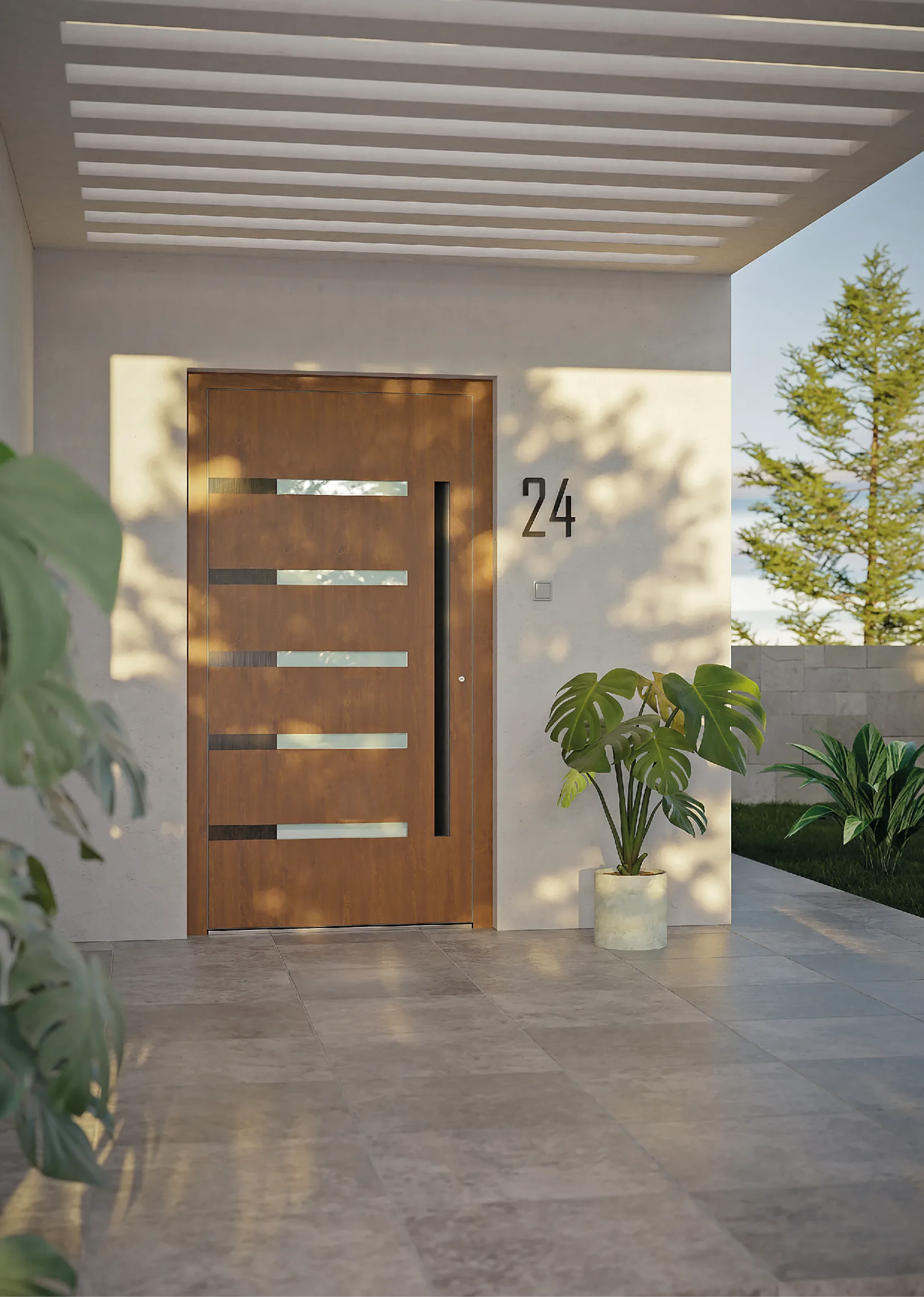 Ușă exterior aluminiu L331 — Aluminiu 4