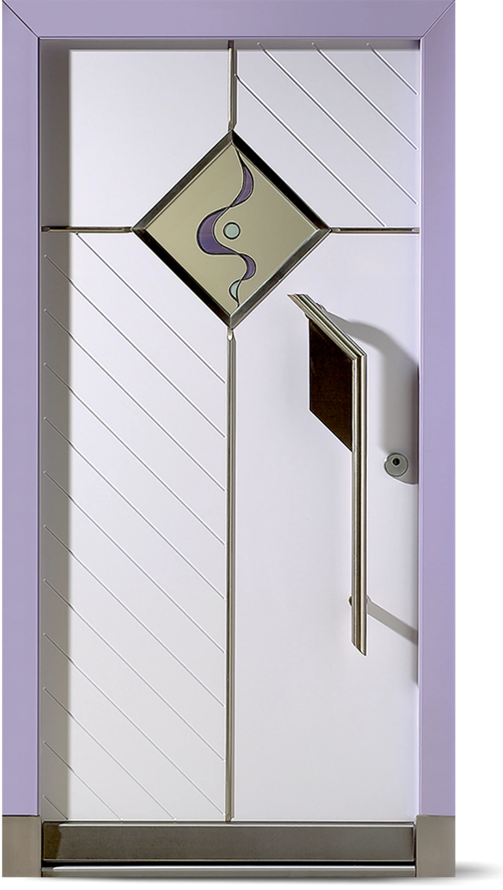 Ușă exterior Wippro Allegro ISO V24 Satinato — product render
