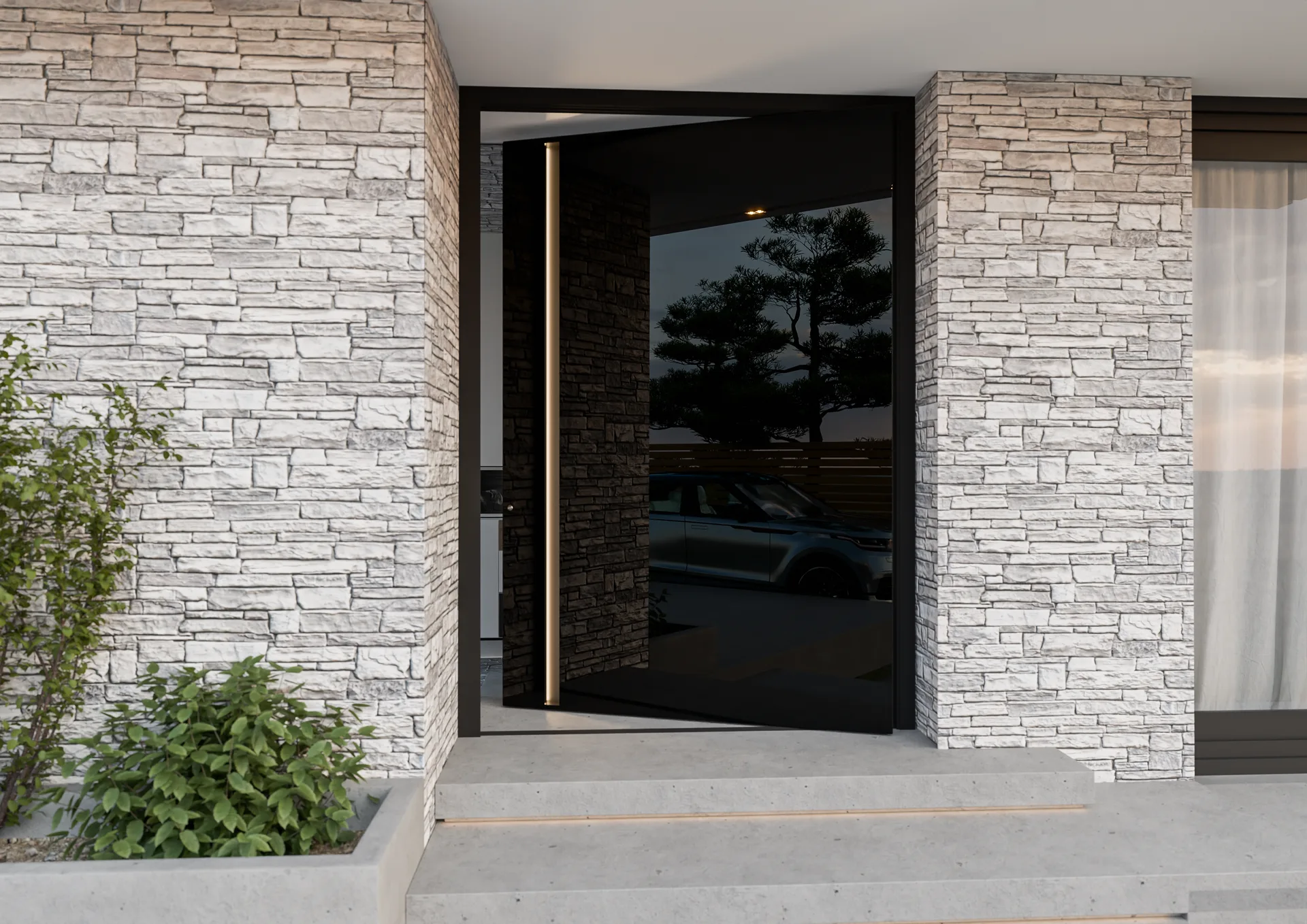 Ușă pivotantă PV2200 — Pivotante