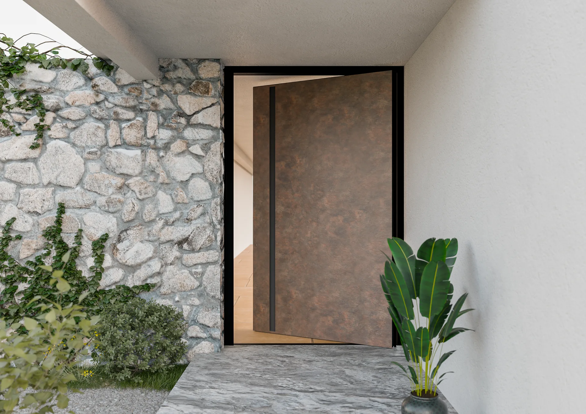 Ușă pivotantă PV4100 — Pivotante