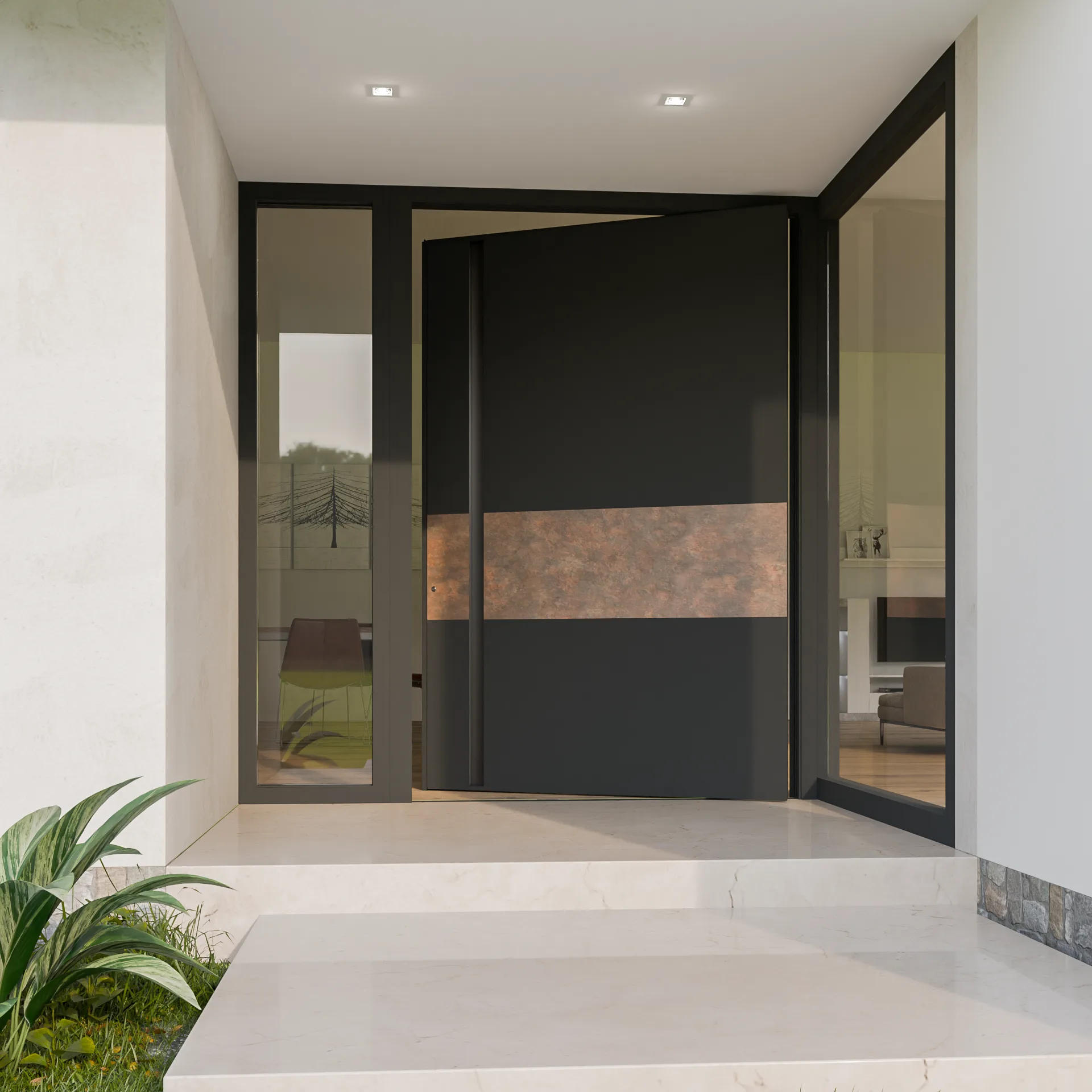 Ușă pivotantă PV4200 — Pivotante