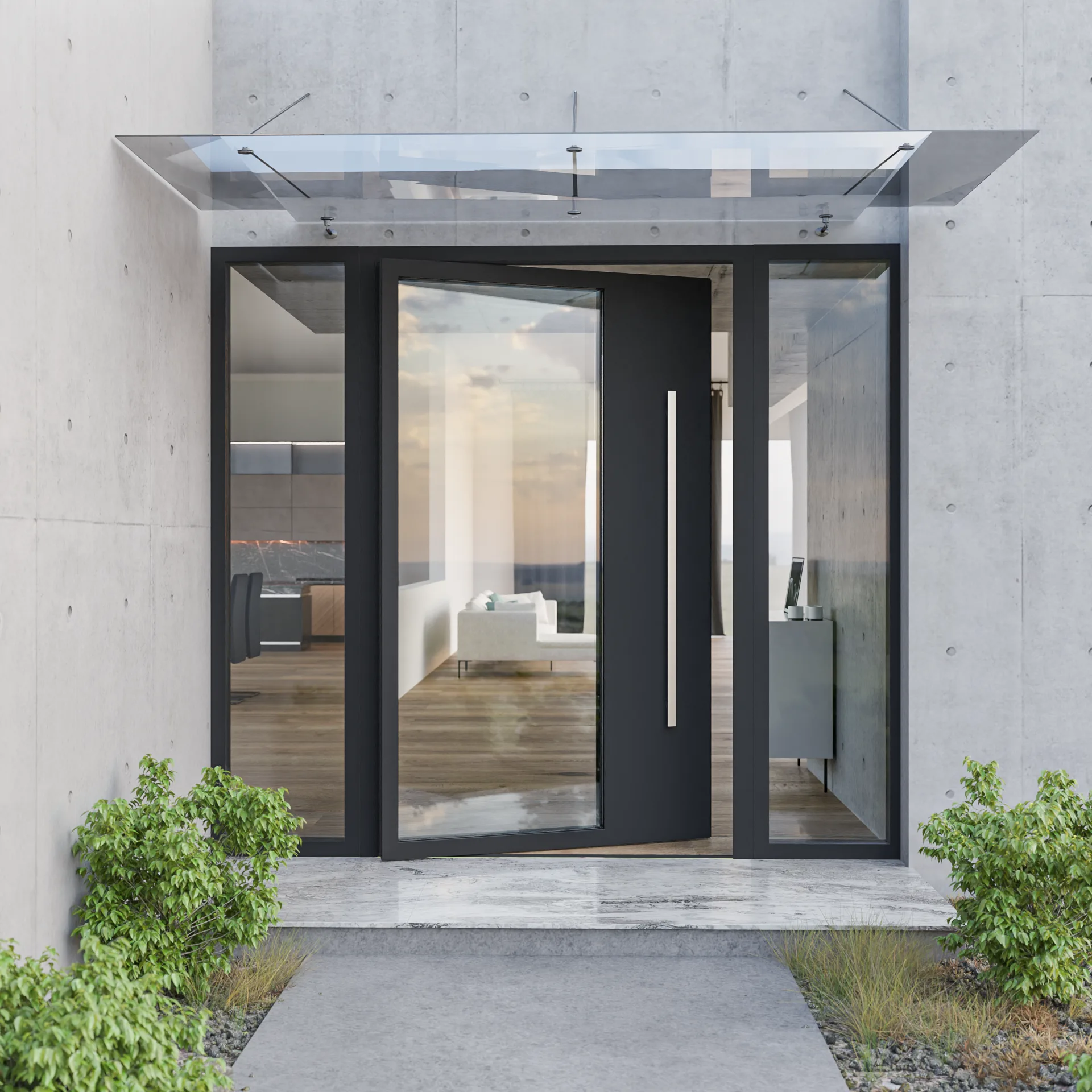 Ușă pivotantă PV5400 — Pivotante