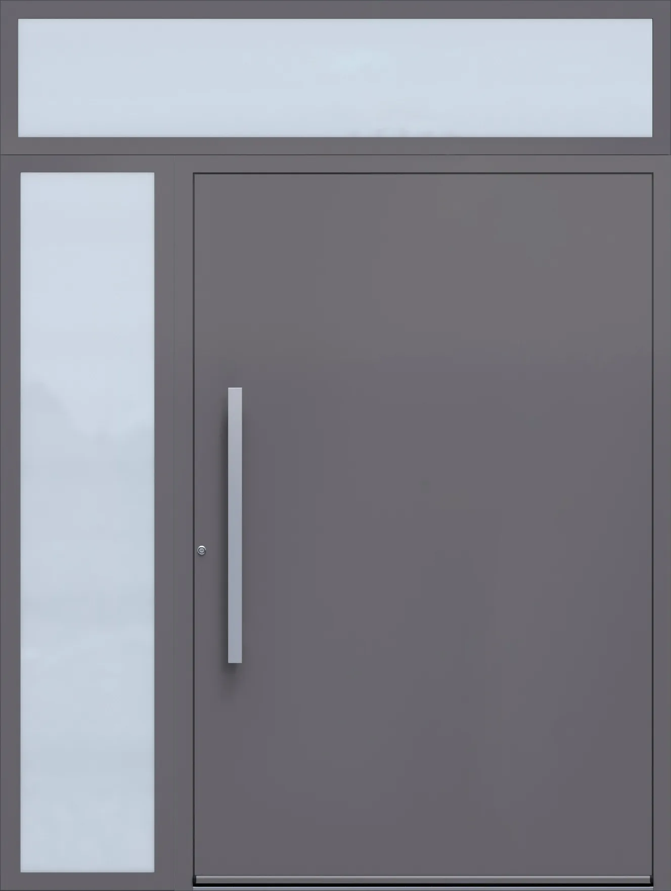 Leaf + left side-light + transom