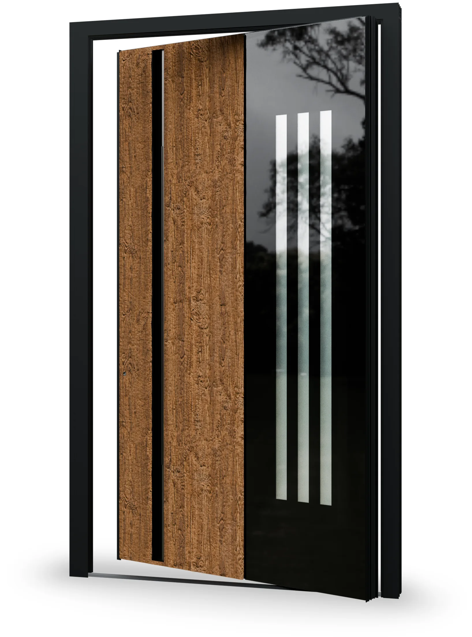 Ușă pivotantă Thiral PV3050 — silhouette
