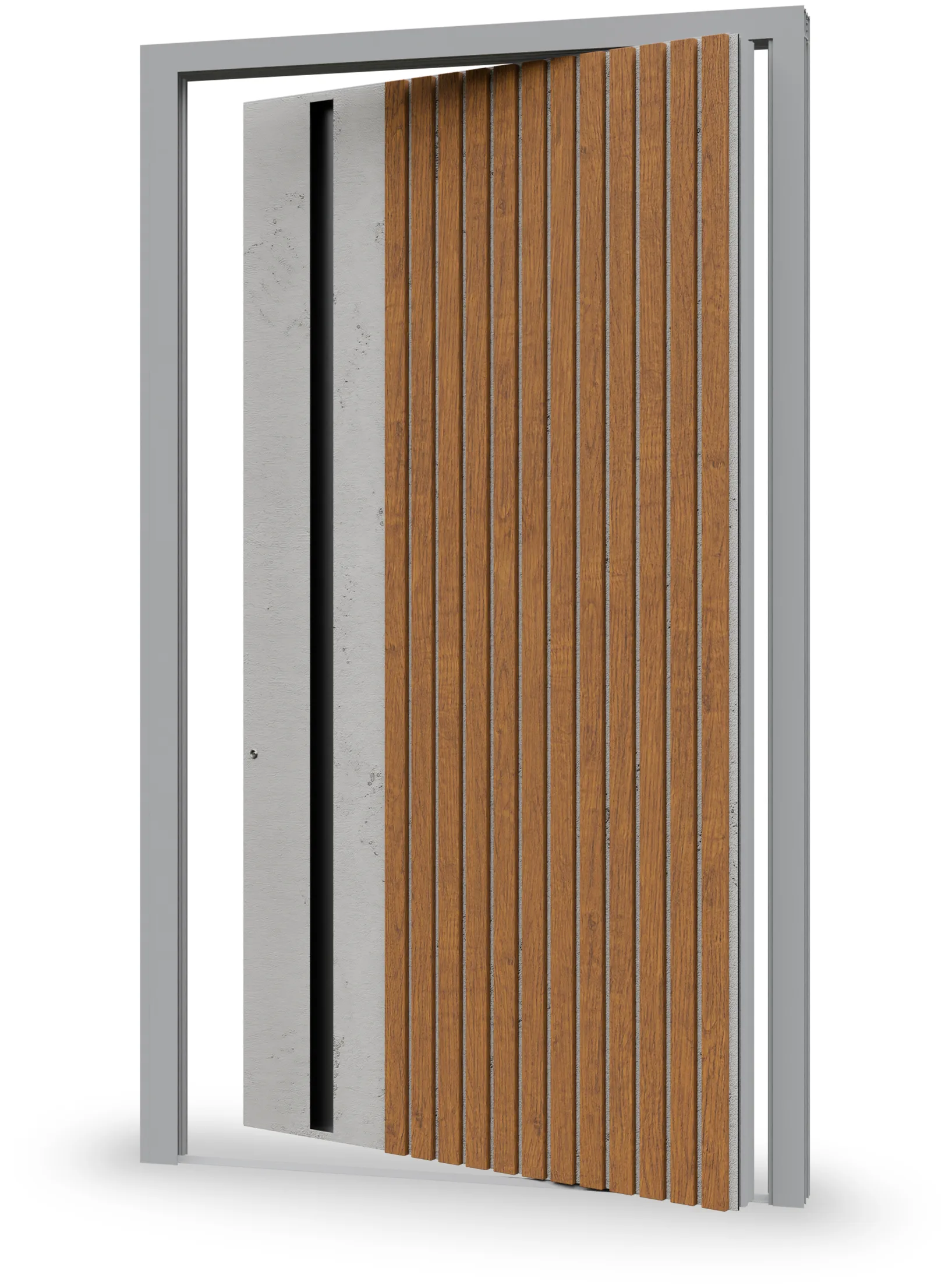 Ușă pivotantă Thiral PV3100 — silhouette